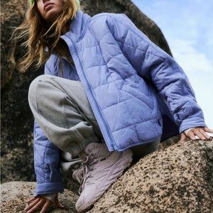 Free people pippa packable jacket xs blue